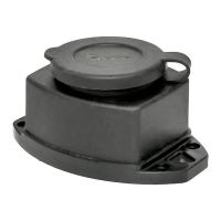 EKF RPS-014-16-230-44 Роз. (колодка) одномест. с защит. крышкой каучуковая 230В 2P+PE 16A IP44 Марс