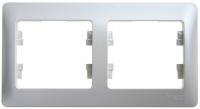 Systeme Electric GSL000602 Glossa 2-постовая рамка, горизонтальная, перламутр