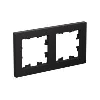 Systeme Electric ATN001002 AtlasDesign Рамка двухпостовая универсальная карбон