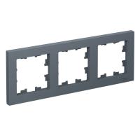 Systeme Electric ATN000703 AtlasDesign 3-постовая рамка, универсальная, грифель