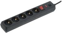 IEK WFP10-16-05-03-ZK-K02 Сетевой фильтр СФ-05К 16А 5 мест 2P+PE/3м 3х1мм2 черный IEK WFP10-16-05-03-ZK-K02 Сетевой фильтр СФ-05К 16А 5 мест 2P+PE/3м 3х1мм2 черный