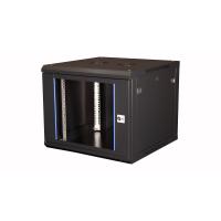 Datarex DR-632101 Шкаф 19 телекоммуникационный настенный, 9U 501x600x600 мм, дверь стекло, черный