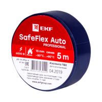 EKF plc-iz-sfau-s Изолента ПВХ 15мм 5м синий серии SafeFlex Auto