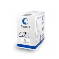 Cabeus UTP-4P-Cat.5e-SOLID-BK Кабель витая пара UTP (U/UTP), категория 5e, 4 пары (24 AWG), одножильный, PVC нг(А)-LS, черный (305 м)