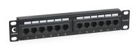 Cabeus PL-12-Cat.5e 10"-Dual IDC Патч-панель 10", установочный размер 236 мм, 12 портов RJ-45, категория 5e, Dual IDC