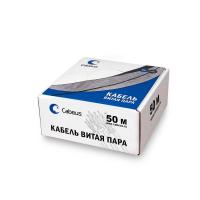Cabeus UTP-4P-Cat.5e-SOLID-LSZH-BK-50 Кабель витая пара UTP (U/UTP), категория 5e, 4 пары (24 AWG), одножильный, черный, LSZH, нг(А)-HF, (50 м) Cabeus UTP-4P-Cat.5e-SOLID-LSZH-BK-50 Кабель витая пара UTP (U/UTP), категория 5e, 4 пары (24 AWG), одножильный, черный, LSZH, нг(А)-HF, (50 м)