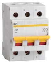 IEK MNV10-3-040 Выключатель нагрузки (мини-рубильник) ВН-32 3Р 40А