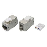 ДКС RNK6F90TL Модуль Keystone RJ45 CAT 6 экранированный (STP), 180 градусов, серебристый