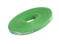 NIKOMAX NMC-CTV05M-25-RL-GN Стяжка-липучка нарезаемая, в рулоне 5м, ширина 25мм, зеленая