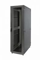 Eurolan 60F-42-6A-34BL Шкаф Racknet S3000 42U 600 × 1000, передняя дверь перфорированная одностворчатая, задняя дверь перфорированная одностворчатая, боковые панели, шнуры заземления, ножки, черный