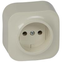 LEGRAND 782240 Розетка 2К без шторок - 16 A - 250 В~ - Quteo IP 20 - Слоновая кость