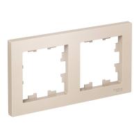 Systeme Electric ATN000202 AtlasDesign Рамка двухпостовая универсальная бежевый Systeme Electric ATN000202 AtlasDesign Рамка двухпостовая универсальная бежевый