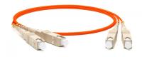 TWT TWT-2SC-2SC/OM2-2.0 Патч-корд оптический, PVC, дуплексный, SC/PC-SC/PC, MM 50/125, 2.0 м