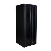 Datarex DR-738321 Шкаф напольный, телекоммуникационный 19", 32U 800х800, двойная передняя дверь стекло, двойная задняя металлическая дверь, черный