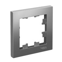 Systeme Electric ATN000901 AtlasDesign Рамка однопостовая сталь