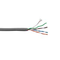 LANMASTER LAN-5EUTP-PT-LSZH-GY Кабель патч-кордовый UTP, 4x2, кат 5E, 350Mhz, LSZH, серый, 305 м