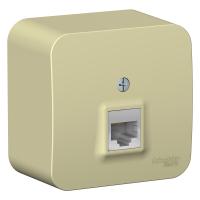 Systeme Electric BLNIA045007 Blanca открытой установки розетка компьютерная RJ45, кат.5E, изол.пл.,бежевый