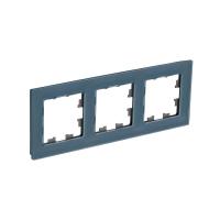 Systeme Electric ATN360703 AtlasDesign Nature 3-постовая рамка, натуральное стекло, грифель