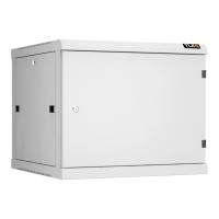 TLK TWC-096060-R-M-GY Настенный разборный шкаф TLK 19", 9U, металлическая дверь, Ш600хВ503хГ600мм, 2 пары монтажных направляющих, серый