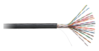NETLAN EC-UU016-5-PE-BK-3 Кабель U/UTP 16 пар, Кат.5 (Класс D), 100МГц, одножильный, BC (чистая медь), Ø 0.47 мм, внешний, PE, -40°С - +60°С, черный, 305м