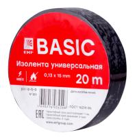 EKF plc-iz-b-b Изолента 0,13х15мм (20м.) черная
