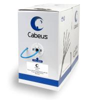 Cabeus UTP-4P-Cat.5e-SOLID-LSZH-BL Кабель витая пара UTP (U/UTP), категория 5e, 4 пары (24 AWG), одножильный, синий, LSZH, нг(А)-HF, (305 м)