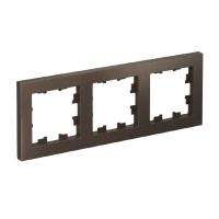 Systeme Electric ATN000603 AtlasDesign 3-постовая рамка, универсальная, мокко