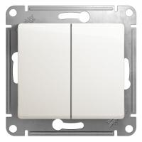 Systeme Electric GSL000651 Glossa 2-клавишный выключатель, сх.5, 10АХ, механизм, перламутр