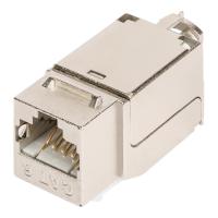NIKOMAX NMC-KJSA2-FT-MT Модуль-вставка типа Keystone, Кат.6a (Класс Ea), 500МГц, RJ45/8P8C, FT-TOOL/110/KRONE, T568A/B, полный экран, максимальная ширина 17 мм, металлик