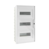 ДКС F36B1WT Щиток 36 мод встраиваемый FRAME, белый, с прозрачной дверцей, с 4 шинами PEN (2шт на 8 отв. и 2шт на 10 отв.)