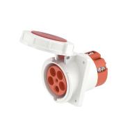 ДКС DIS4156367 Розетка панельная с наклоном IP67 63A 3P+E+N 400В