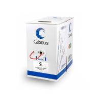 Cabeus UTP-4P-Cat.5e-SOLID-RD Кабель витая пара UTP (U/UTP), категория 5e, 4 пары (24 AWG), одножильный, PVC нг(А)-LS, красный (305 м)
