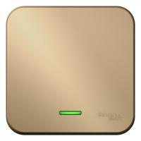 Systeme Electric BLNVA101114 Blanca открытой установки 1-клавишный выключатель (сх.1) с подсв.изол.пл,10А,250В, титан