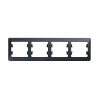 Systeme Electric GSL000704 Glossa Рамка 4 поста горизонтальная антрацит