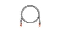 NIKOMAX NMC-PC4UA55B-ES-020-C-GY Коммутационный шнур NIKOMAX U/UTP 4 пары, Кат.6a (Класс Ea), 500МГц, 2хRJ45/8P8C, T568B, заливной, с защитой защелки, многожильный, BC (чистая медь), 25AWG (7x0,175мм), LSZH нг(А)-HFLTx, серый, 2м