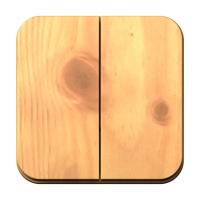 Systeme Electric BLNVA105005 Blanca открытой установки 2-клавишный выключатель (сх.5), 10А, 250В, ясень