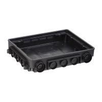IEK KNU-80-16-PA-9011 Коробка напольная ONFLOOR 24 модуля