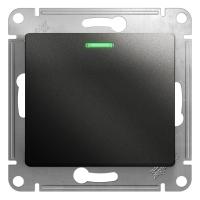 Systeme Electric GSL000713 Glossa 1-клавишный выключатель с подсветкой, сх.1а, 10АХ, механизм, антрацит