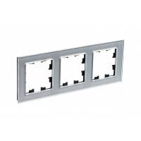 Systeme Electric ATN320303 AtlasDesign Nature 3-постовая рамка, органическое стекло, алюминий Systeme Electric ATN320303 AtlasDesign Nature 3-постовая рамка, органическое стекло, алюминий