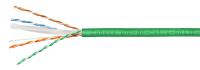 Cabeus UTP-4P-Cat.6-SOLID-LSLTx-GN Кабель витая пара UTP (U/UTP), категория 6, 4 пары (23 AWG), одножильный, нг(А)-LSLTx, зеленый (305 м), системная гарантия 25 лет.