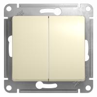 Systeme Electric GSL000251 Glossa 2-клавишный выключатель, сх.5, 10АХ, механизм, бежевый