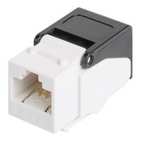 NIKOMAX NMC-KJUE2-NT-WT Модуль-вставка типа Keystone, Кат.6 (Класс E), 250МГц, RJ45/8P8C, самозажимной, T568A/B, неэкранированный, максимальная ширина 17 мм, цвет белый