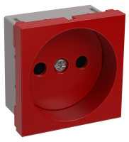 IEK CKK-40D-RSK2-K04-K РКС-20-22-П-К Розетка без з/к 2к (на 2 модуля) ПРАЙМЕР красная