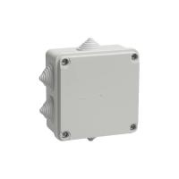 IEK UKO11-100-100-050-K41-44 Коробка КМ41233 распаячная для о/п 100х100х50 мм IP44 (RAL7035), 6 герм