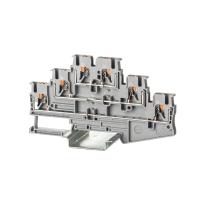 ДКС VPR-2.5-3L-GY Клемма трехуровневая, зажим push-in, 6 точек подключения, 2.5 кв.мм, серая
