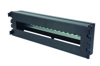 Eurolan 60A-42-03-11BL Панель 19” с DIN-рейкой 3U, 22 модуля, черный