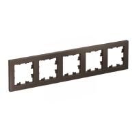 Systeme Electric ATN000605 AtlasDesign 5-постовая рамка, универсальная, мокко Systeme Electric ATN000605 AtlasDesign 5-постовая рамка, универсальная, мокко