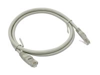 Datarex DR-181007 Коммутационный шнур U/UTP категория 5e LSZH нг(А)-HF 1,0 м, серый