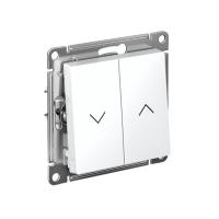 Systeme Electric ATN000119 AtlasDesign 2-клавишный выключатель для жалюзи, 2х сх.4, 10А, мех., белый
