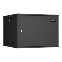 TLK TWI-096060-R-M-BK Настенный разборный шкаф 19", 9U, цельнометаллическая дверь, Ш600хВ436хГ600мм, 2 пары монтажных направляющих, черный